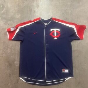 Vintage‎ Nike Minnesota twins embroidered patches jersey